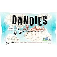 Dandies - Minis - Vegan Marshmallows, Vanilla, 10 Ounce (Pack of 2)