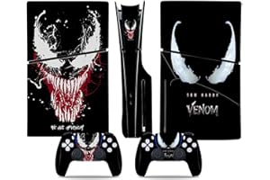 DREAMPASS Suitable for PS5 Slim Skin - Black Villain Hero CD Disk Version disc Console and Controller Accessories Controller 