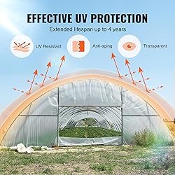 VEVOR Greenhouse Plastic Sheeting 10 x 40 ft 6 Mil
