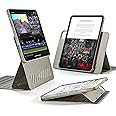 ESR for iPad Pro 11 Inch Case (2022/2021/2020/2018, 4/3/2/1th Gen), Removable Magnetic Cover, Adjustable Portrait/Landscape Stand with Raised Display View, 9 Standing Angles, Titanium