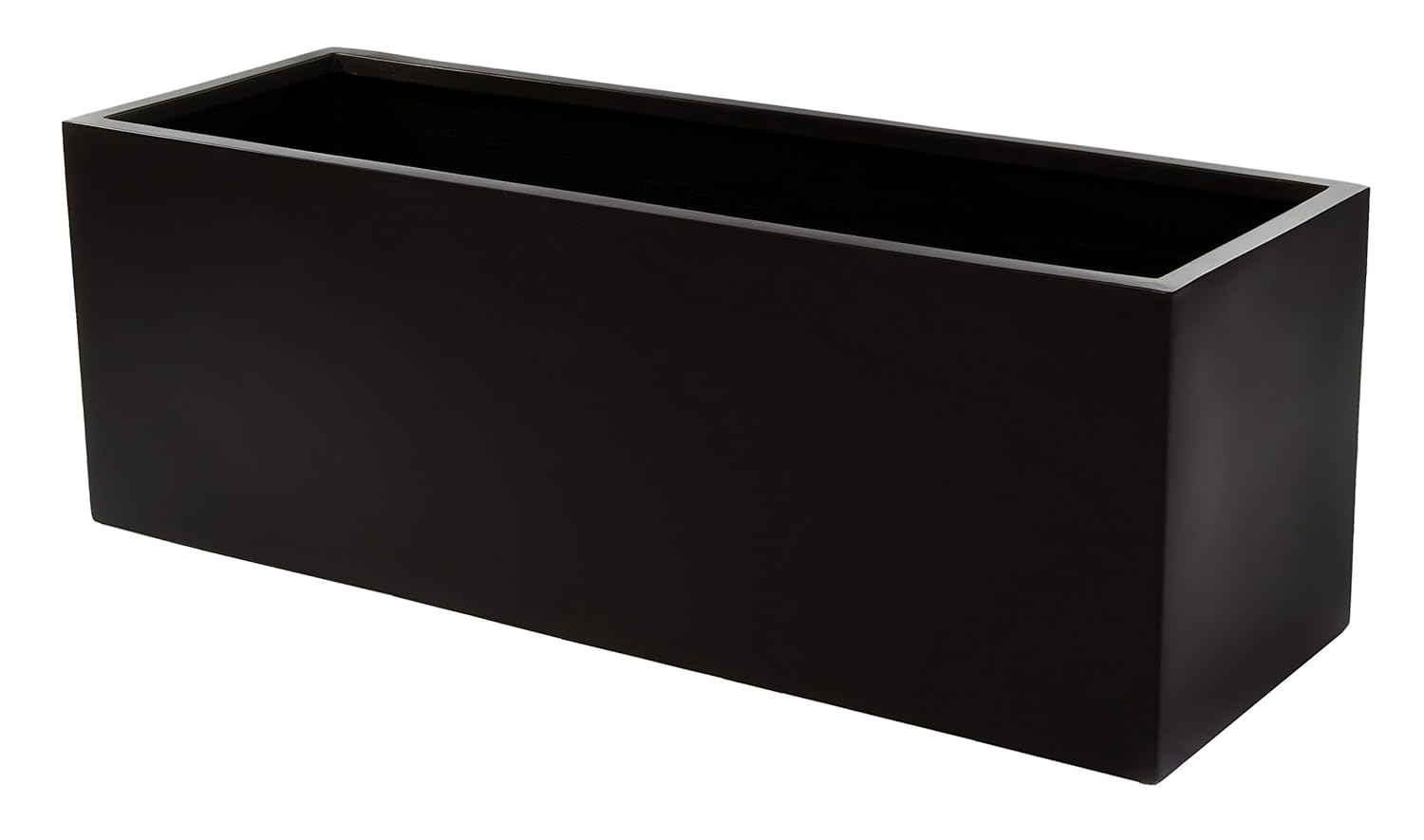 Fibreglass Trough Planter Matt Black Large H33cm x L98cm Amazon.co