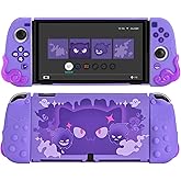 WISHAVEN Protective Case Compatible with Switch OLED, Silicone Soft Protective Shell for Switch OLED, Separable Protective Cover for Joy Con - Ghostie Meow