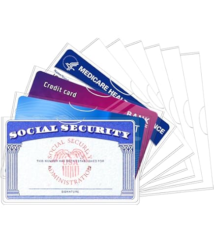 plastic sleeve for social security card Amazon.com: Glsgsb 6 Pack Social Security Card Holder，Social Security Card  Protector Sleeve，New Medicare Card Protector Sleeve/Credit Card Holder, SSN  Card Protector/Credit Card Cover : Clothing, Shoes & Jewelry main image 0