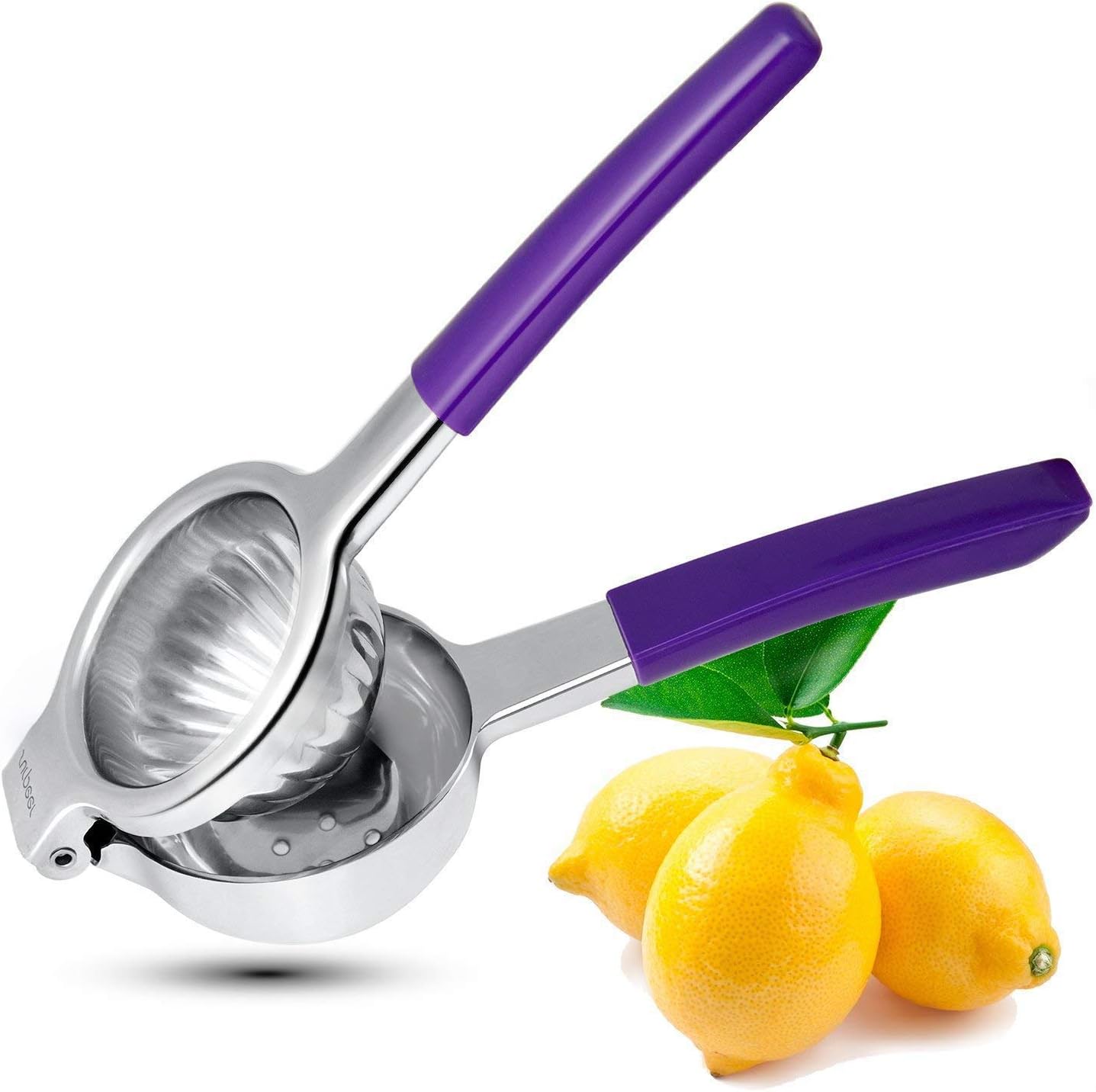 Lime Squeezer,SURPPER Lemon Squeezers,Manual Fruit Presser With Premium Quality Stainless Steel,Sturdy Silicon Handle Grip Lemon Juicer,Hand Held machine,Easy To Clean - Lemon Sprayer For Juice