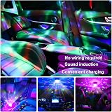URAQT Disco Lights for Parties Mini USB Strobe Ball with Mirror Glitter Effect view 2