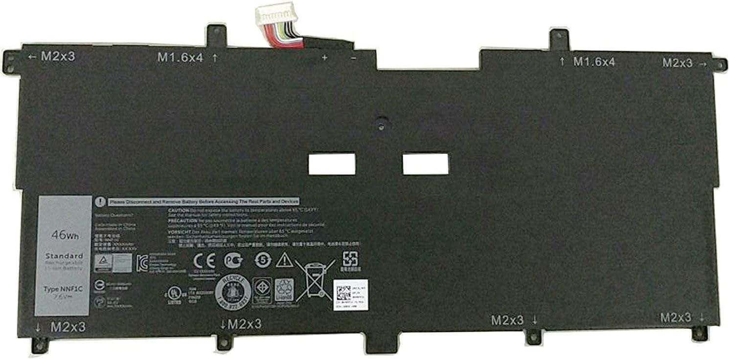 New 7.6V 46Wh NNF1C HMPFH Laptop Battery Compatible with Dell XPS 13 9365 Series