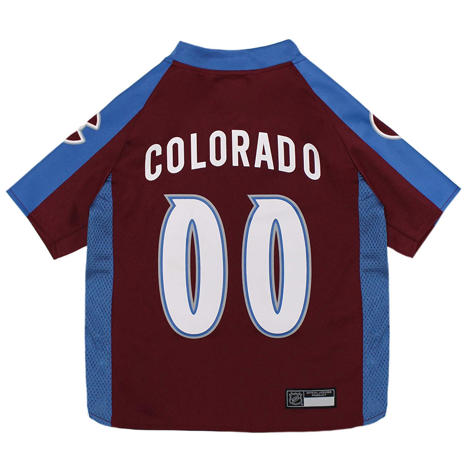 NHL Colorado Avalanche Jersey for Dogs & Cats, Medium. - Let Your Pet Be A Real NHL Fan!