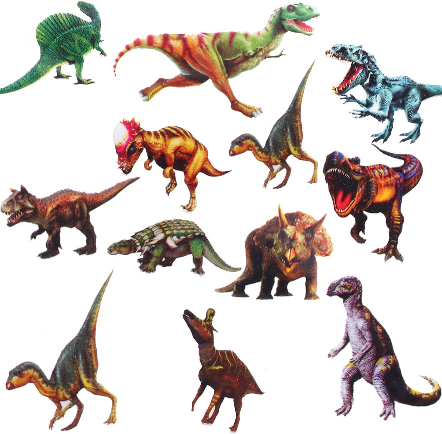 Kids Dinosaur Stickers, 3D Puffy Dino Stickers for Toddlers 12 Sheet Self-Adhesive Animal Foam Stickers for Boy Girl (Dinosaur) - Image 3