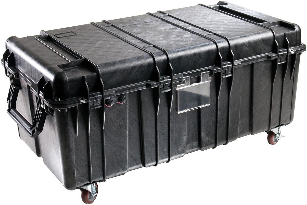 PELI 0550 Extra Large Shipping Case, IP57 Watertight and Dust Protected, 571L Capacity, Made in US, No Foam, Black