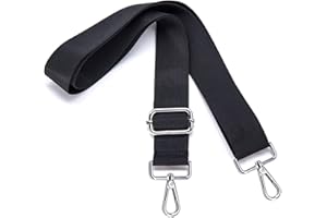 S&loyoe Silver Buckle Purse Straps Replacement Crossbody Bag Strap Adjustable Wide Guitar Straps for Handbags 1.5inch