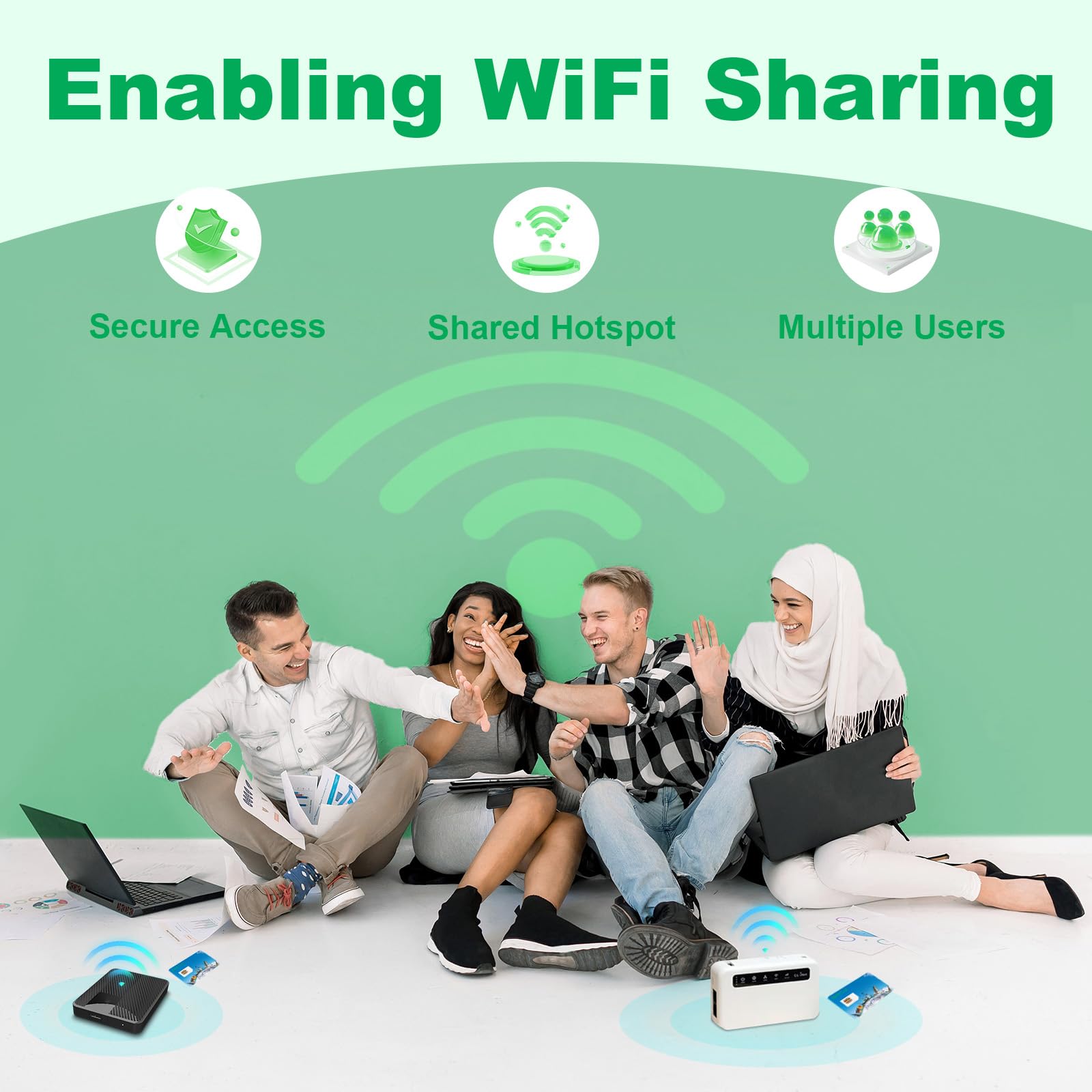 (2 Pack) EIOTCLUB International Data SIM Card, Travel SIM Card for 200+ Countries, 1GB/30Day Prepaid Data SIM, 5G LTE Cellular for Phone Tablet Router WiFi Hotspots, No Roaming Charges