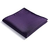 fortunatever Mens Solid Pocket Square (Plum Purple)