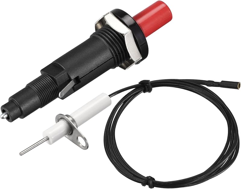 sourcing map Push Button Igniter Kit for Gas Grill Stove 1000mm Wire