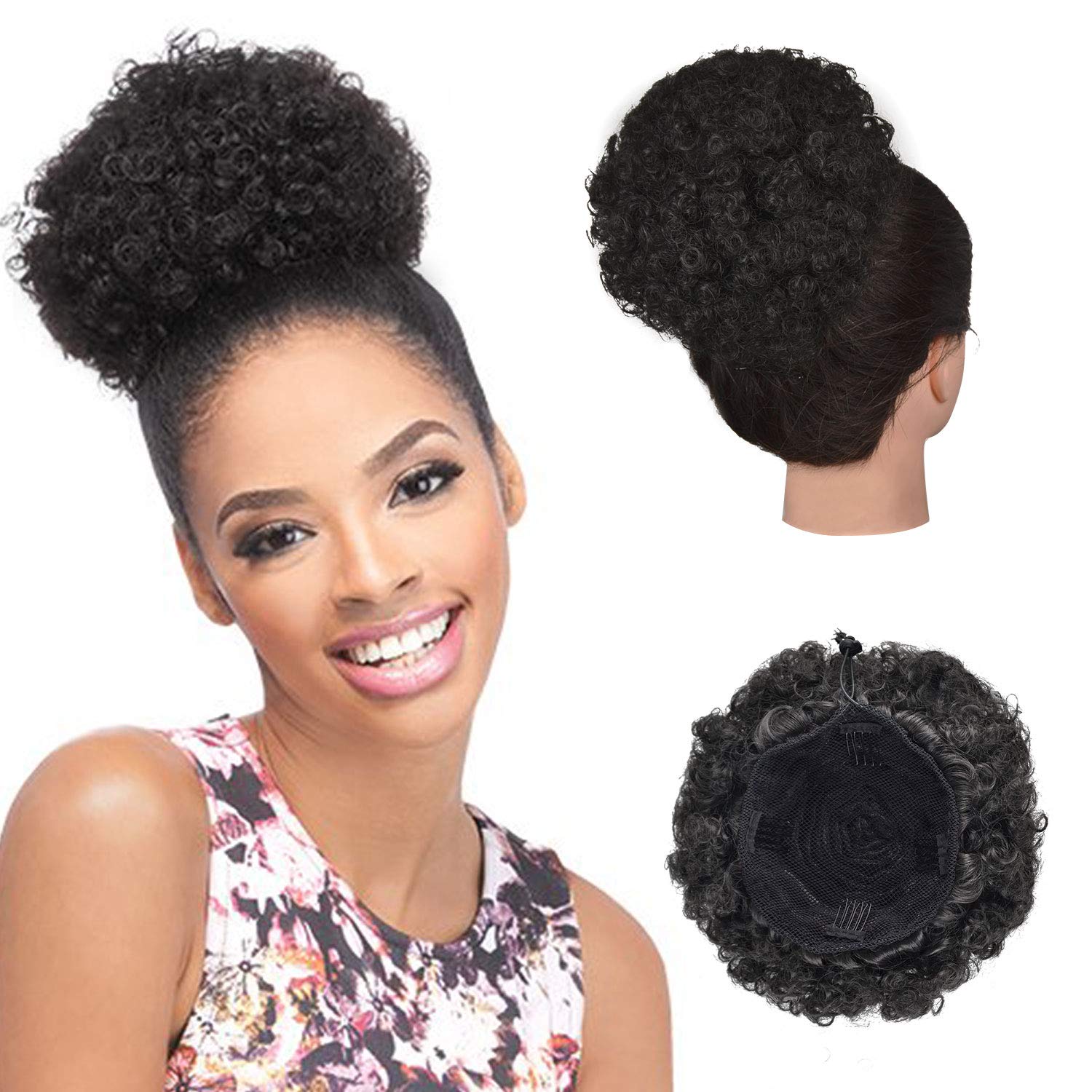 Afro Puff Drawstring Ponytail for Black Women, Sidaila