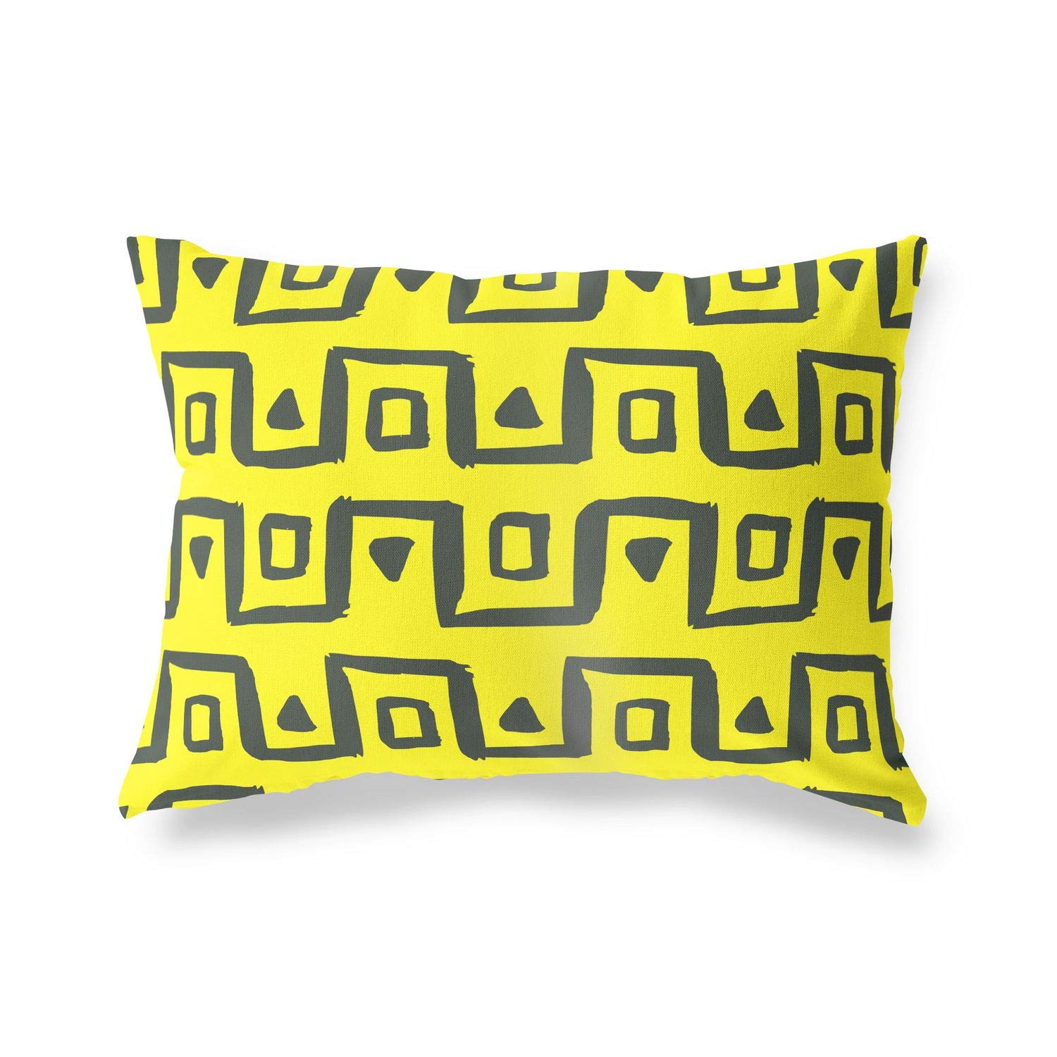 BonaMaison Decorative Cushion Cover, Neon Yellow-Fume Throw Pillow Covers, Home Decorative Pillowcases for Livingroom, Sofa, Bedroom, Size: 45X60 Cm - Designed and Manufactured in Turkey