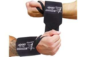 LARA STAR Wrist Wraps Weightlifting with Heavy Duty Thumb Loop, Powerlifting, Cross Training, Bodybuilding .22” Professional Grade for Gym Workout, Men and Women Weight Lifting and Strength Training