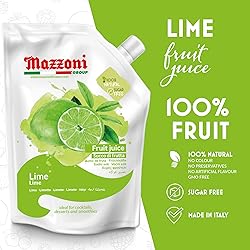 Mazzoni Real Lime Juice, 100% Pure Just Lime
