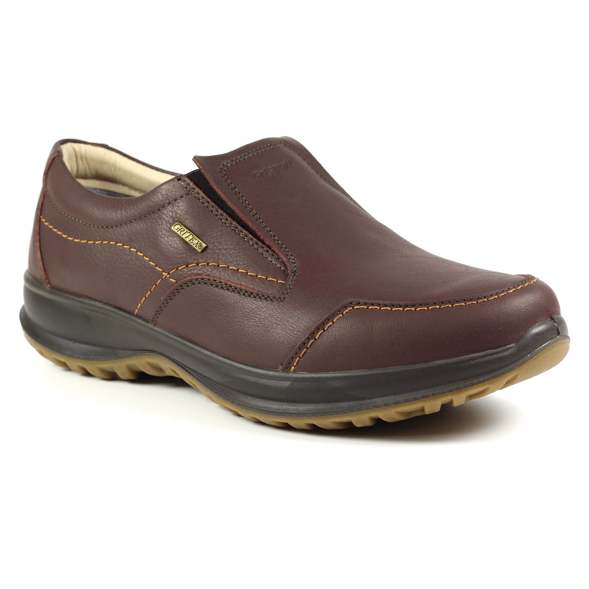 Grisport Men's Melrose Slip on shoes, Brown, 11 UK