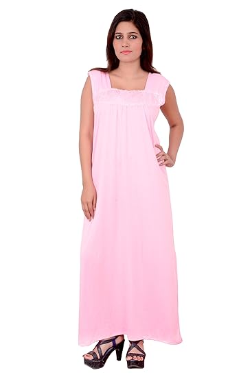 Hosiery Night Dress - Pink