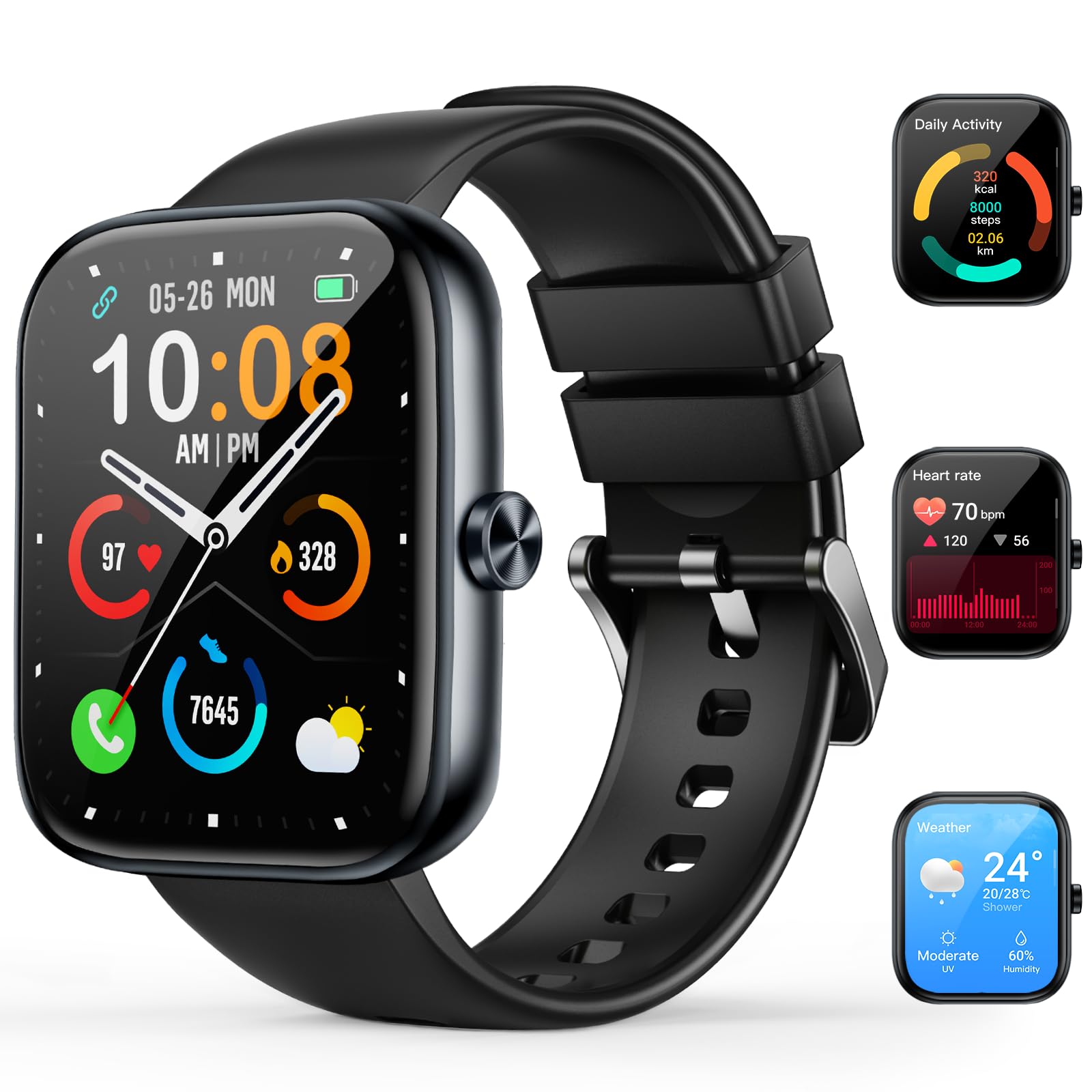 Smart Watch for Men Women(Answer/Make Calls), 1.83