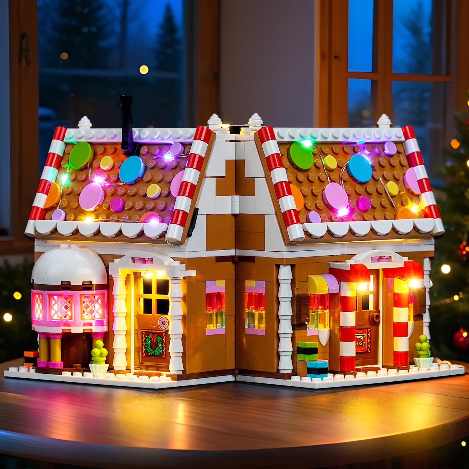 Photo 1 of LocoLee Light kit Compatible with Lego 40809 Festive Gingerbread House - No Model Only Light, LED Lighting Accessories Compatible with Lego 40809 (Standard Version)