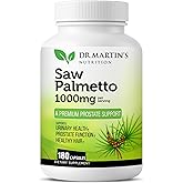 USA Grown Saw Palmetto | 180 Capsules Prostate Health Supplement | Hair Growth for Men &amp; Women | Support to Help Maintain Normal Urination Frequency &amp; Natural DHT Blocker to Help Prevent Hair Loss