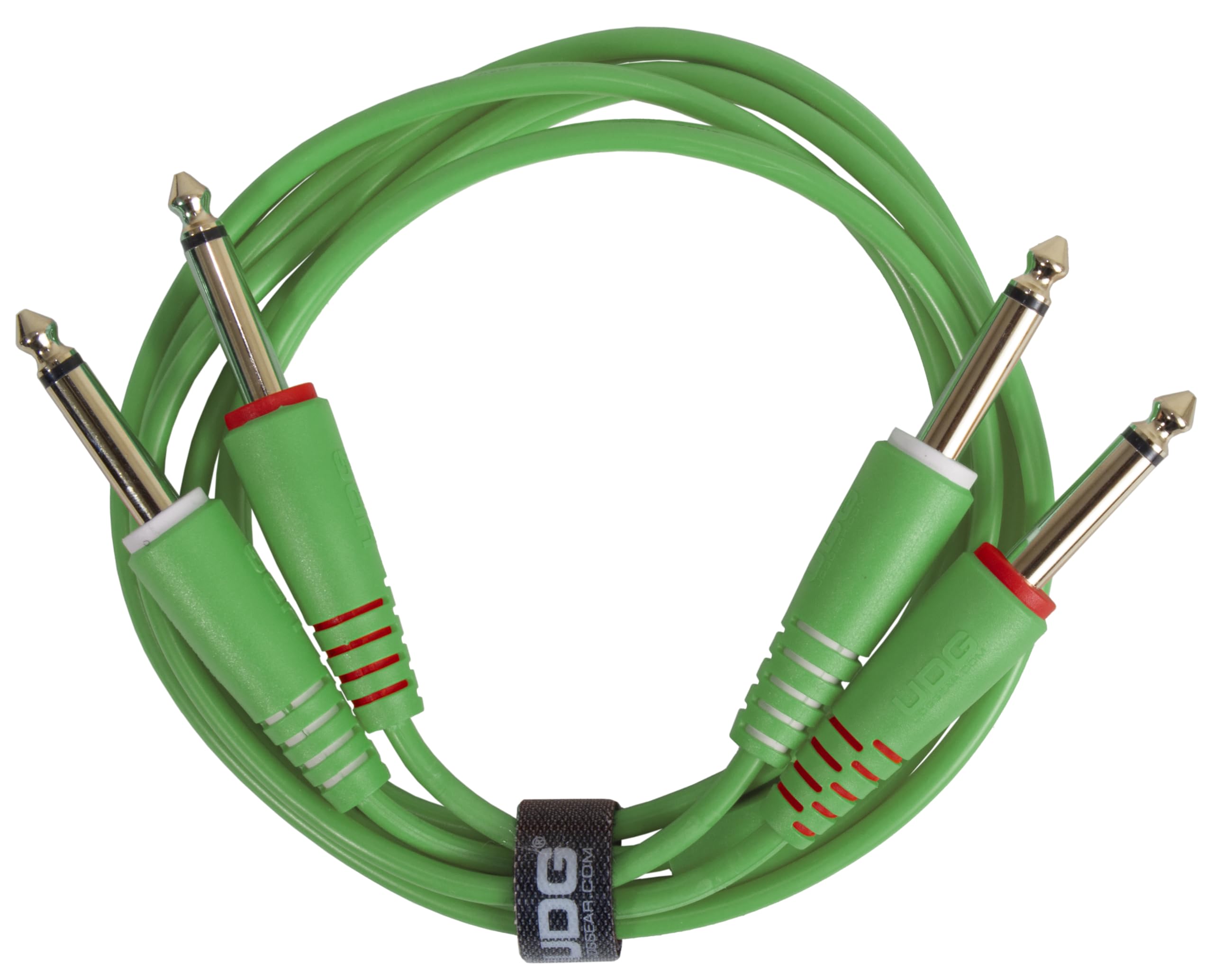 UDG Audio Cable Set 1/4'' Jack - 1/4'' Jack Green Straight 3m