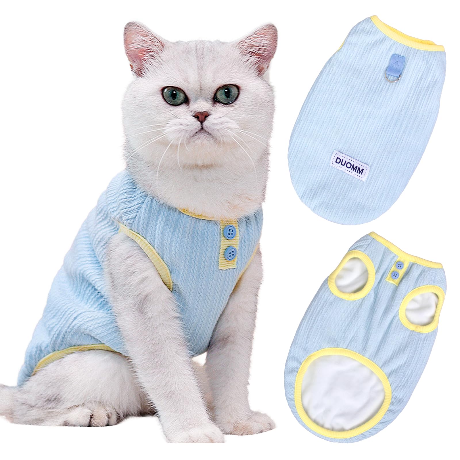 Soft Warm Cat & Dog Jumper - Cotton Sweater Vest for Small to Large Pets - Autumn Winter Outfit