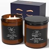 TRINIDA 2 Wicks Large Sleep Candle for Men 100 Hours 14.2 oz Gift Set