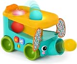 Bright Starts Pop & Roll Safari Bus Ball Play Toy Elephant Popper Baby Toy 6m+