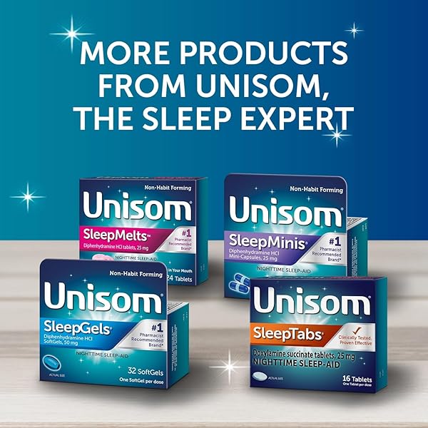 UNISOM SLEEPTABS, NIGHTTIME SLEEP-AID, DOXYLAMINE SUCCINATE, 80 TABLETS