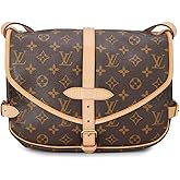 WHAT GOES AROUND COMES AROUND Women's Pre-Loved Louis Vuitton Monogram Saumur Crossbody Bag 30