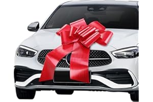 AIDWEY 30 Inch Big Car Bow - Red Giant Bow for Cars, Presents, Christmas, Birthdays, Wedding, Anniversary, Party and Any Occasion (1 Pack)