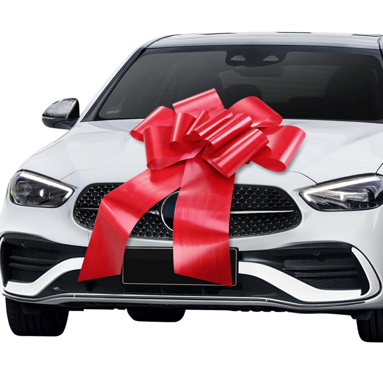 Photo 1 of 30 Inch Big Car Bow - Red Giant Bow for Cars, Presents, Christmas, Birthdays, Wedding, Anniversary, Party and Any Occasion (1 Pack)