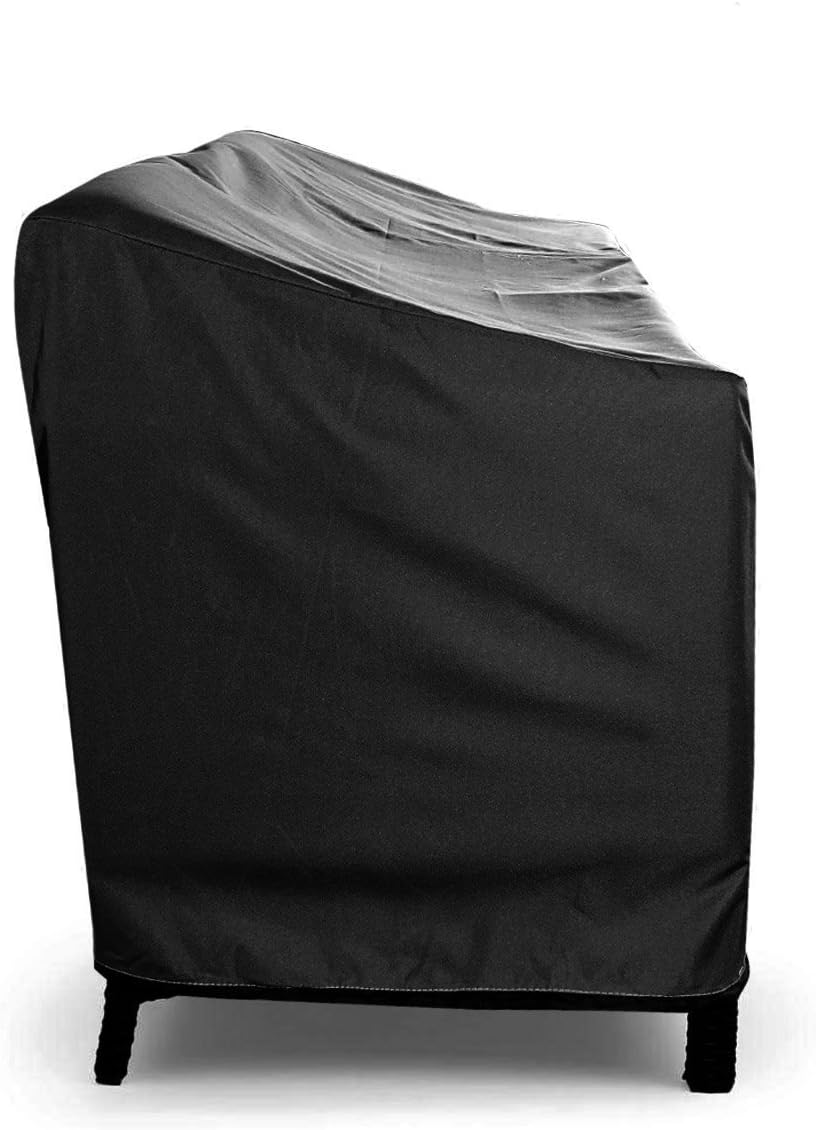 KHOMO GEAR Large-Black GER-1080 Waterproof Heavy Duty Outdoor Lounge Loveseat Sofa Patio Cover, (88'' x 32.5'' x 33"): Garden & Outdoor