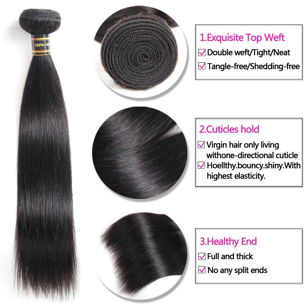 Amazon Com Aodai Brazilian Virgin Hair Straight Brazilian