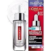 L’Oréal Paris 1.5% Pure Hyaluronic Acid Face Serum, Hydrates and Plumps Skin, Reduces the Look of Wrinkles, Revitalift, For A