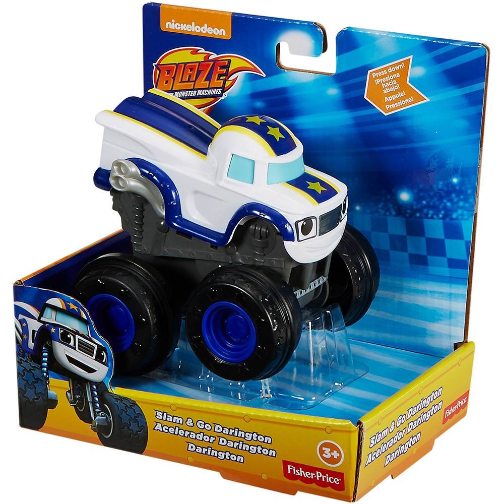 Fisher Price DYN40 Blaze Darington Crushes and Pulls, Multicolour