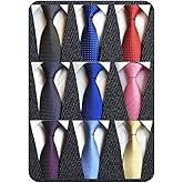 Adulove Men's Necktie Classic Silk Tie Woven Jacquard Neck Ties