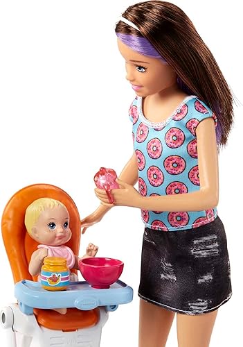 Barbie Skipper Babysitters Inc Dolls Accessories, Set with