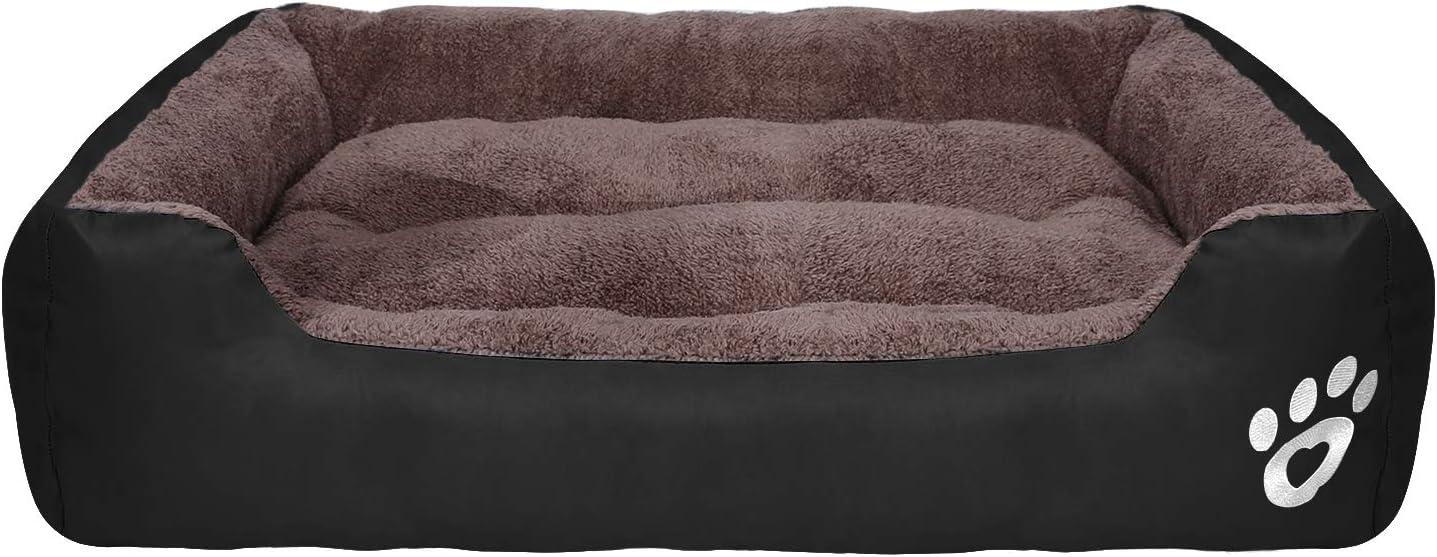 Fristone Xxxl Black Deluxe Fleece Orthopaedic Dog Bed 124 X 80 X 60 Cm Orthopaedic Dog Beds