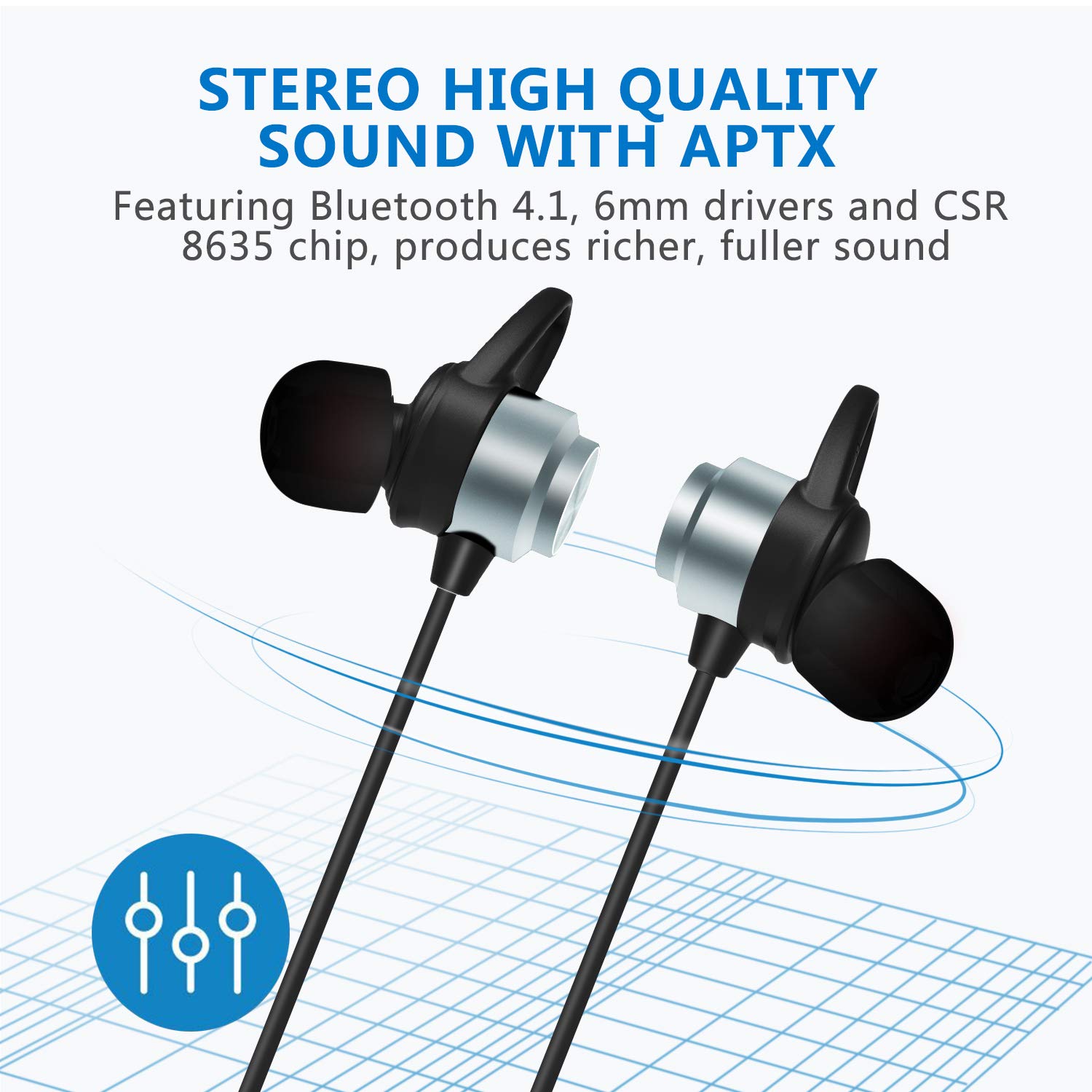 Elettronica iPad e Android CVC6.0 Noise Cancelling Disponibile per iPhone  KOOHO E2 Wireless Stereo Ultraleggere Magnetico Cuffie Auricolari Bluetooth  IPX6 Sportive Resistenti al Sudore Nero urban-earth.co.uk