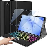 Backlit Touchpad Keyboard Case for Samsung Galaxy Tab A11 Plus 2025/A9 Plus 11"(SM-X210/X216/X218), Dkahoee 3-Zone Backlit Wireless Keyboard with Slim Stand Cover Case with Screen Protector