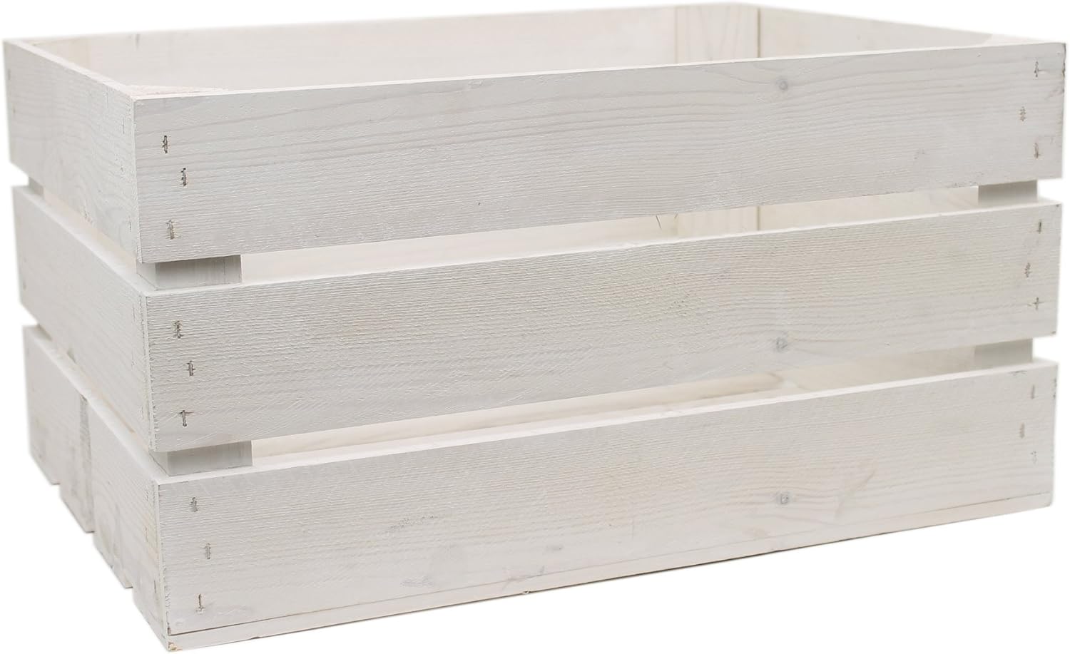 White Wash Rustic Wooden Crate Amazon.co.uk Kitchen & Home