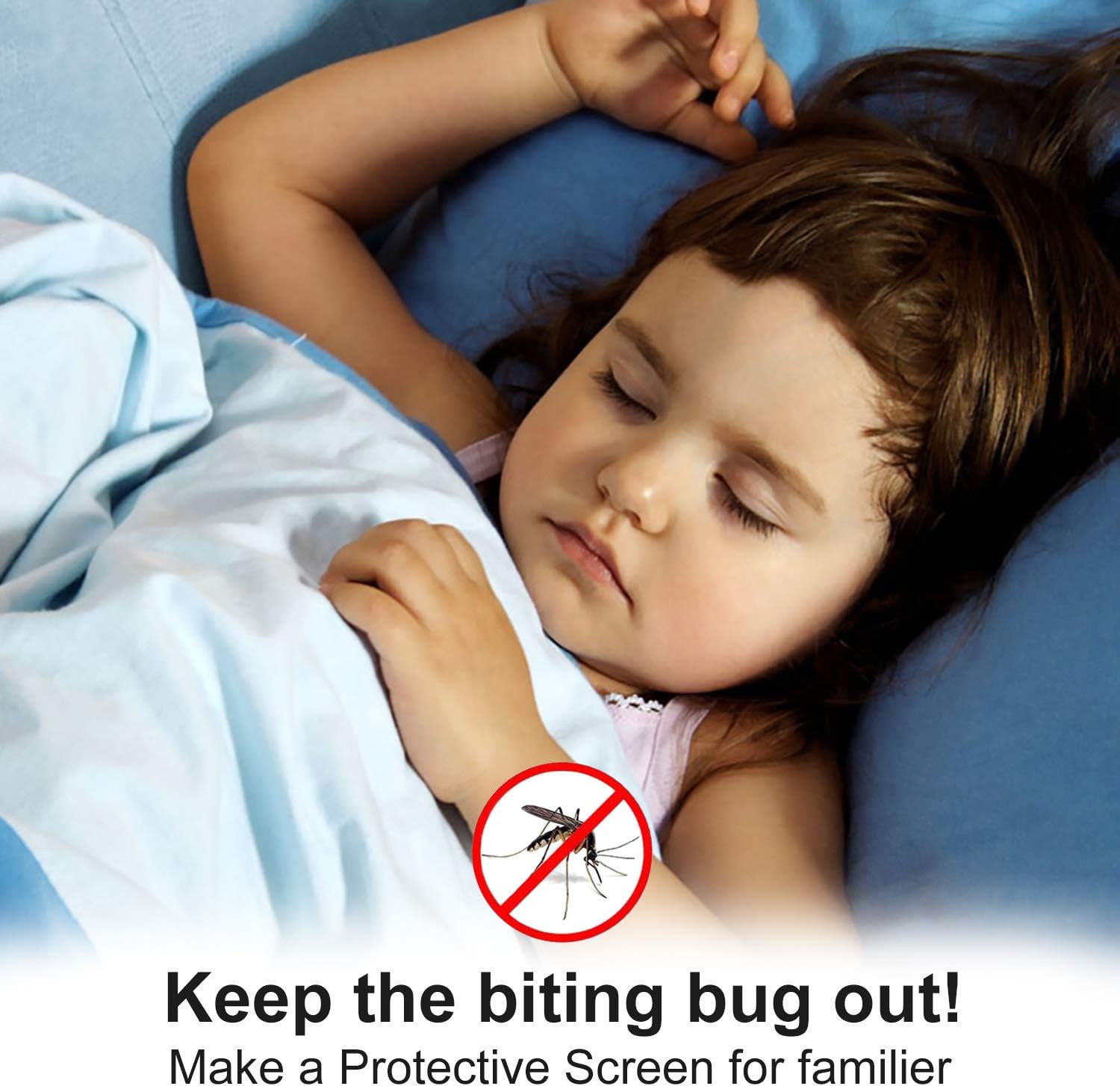 Yotache Screen Doors with Magnets Fits Door Size 36 x 96, Heavy Duty Mosquito Door Net Fit Doors Size Up to 36"W x 96"H Keep Fly Bug Out - - 