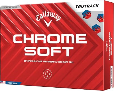 Callaway Chrome Soft Premium Tour Golf Ball 2024 White Tru Track