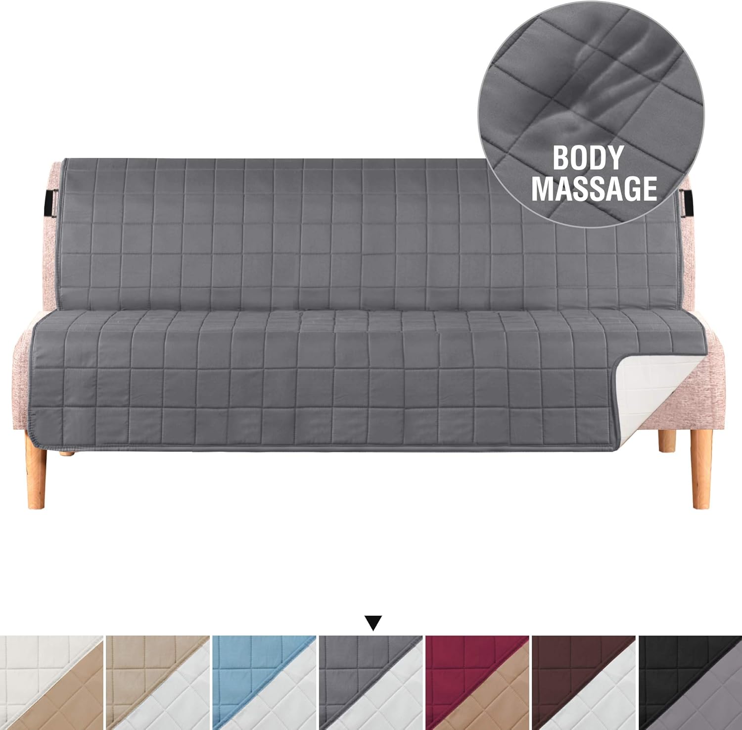 H.VERSAILTEX Reversible Futon Covers for Living Room, Non