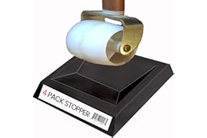 iPrimio Furniture Bed Frame Wheel Stoppers, Solid Rubber Caster Cups for Hardwood Floors, Chair Stoppers, Bed Stoppers, Room Noise Muffling Foot Protectors for Bed Frame, Office Chair, Couch - 4 Pack