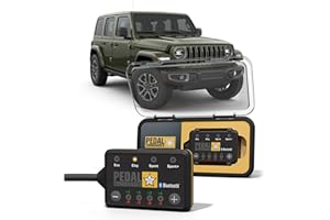 PEDAL COMMANDER Throttle Response Controller Compatible with Jeep Wrangler JL 2018-2025, Plug-and-Play, 4 Modes 36 Settings, App Controlled Anti-Theft, Performance Upgrade, Wrangler Accessories