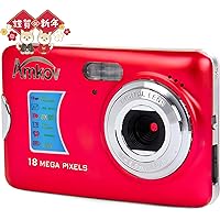 デジタルカメラ デジカメ HD 18.0MP 1800万画素 ８倍デジタルズーム 2.7インチ液晶ディスプレイ 日本語システムサポート５５０mAh充電式リチウムイオン電池が付属